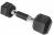 PRISP Rubber Encased Hex Dumbbell - Cast Iron Hand Weight for Home Gym, Exercise and Fitness with Rubber Grip