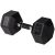 PRISP Rubber Encased Hex Dumbbell - Cast Iron Hand Weight for Home Gym, Exercise and Fitness with Rubber Grip, 45 lb